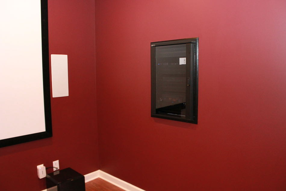 Finished In-Wall Equipment Rack