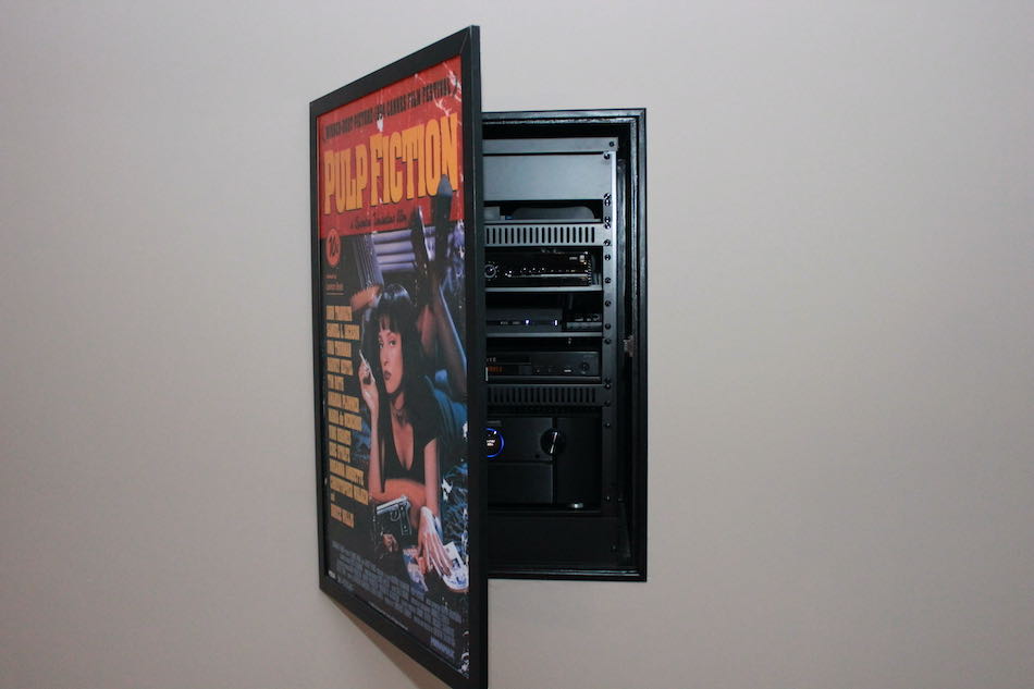 Hidden In-Wall Equipment Rack