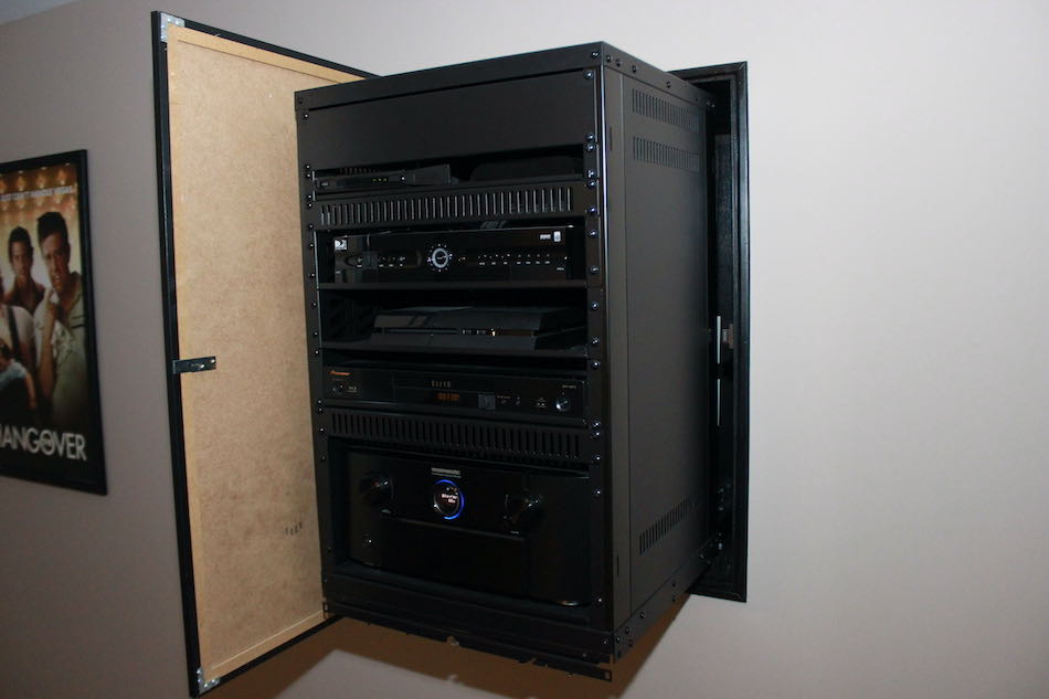 Hidden Slide-Out Equipment Rack