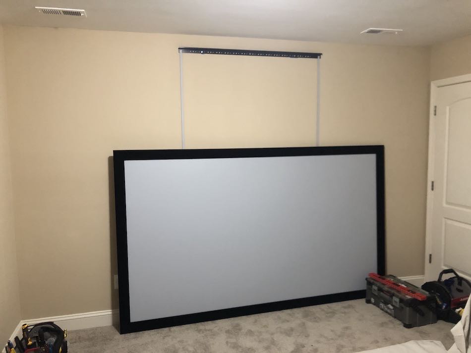Screen Ready to be Mounted