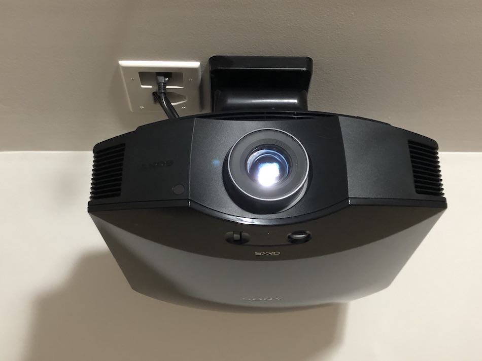Mounted Sony Projector