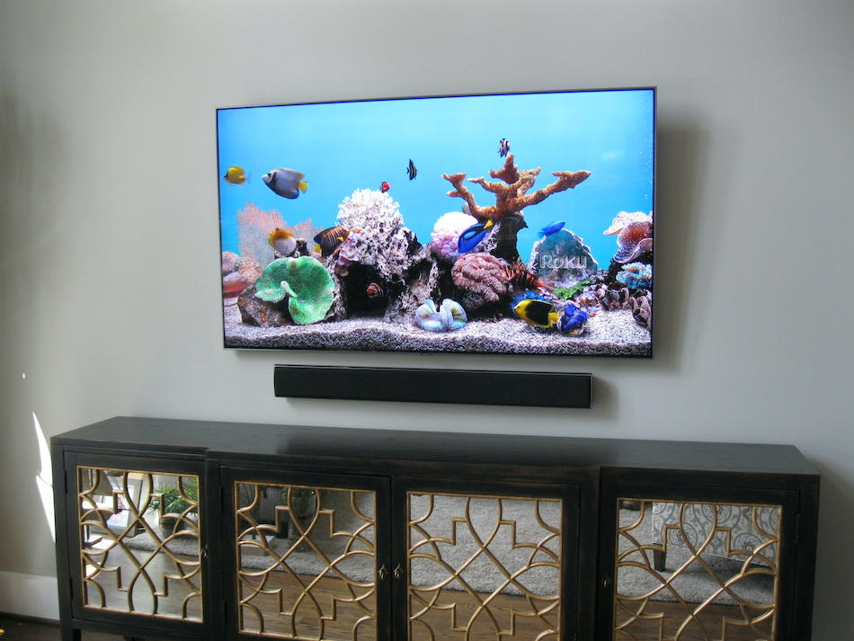 Finished TV and Soundbar
