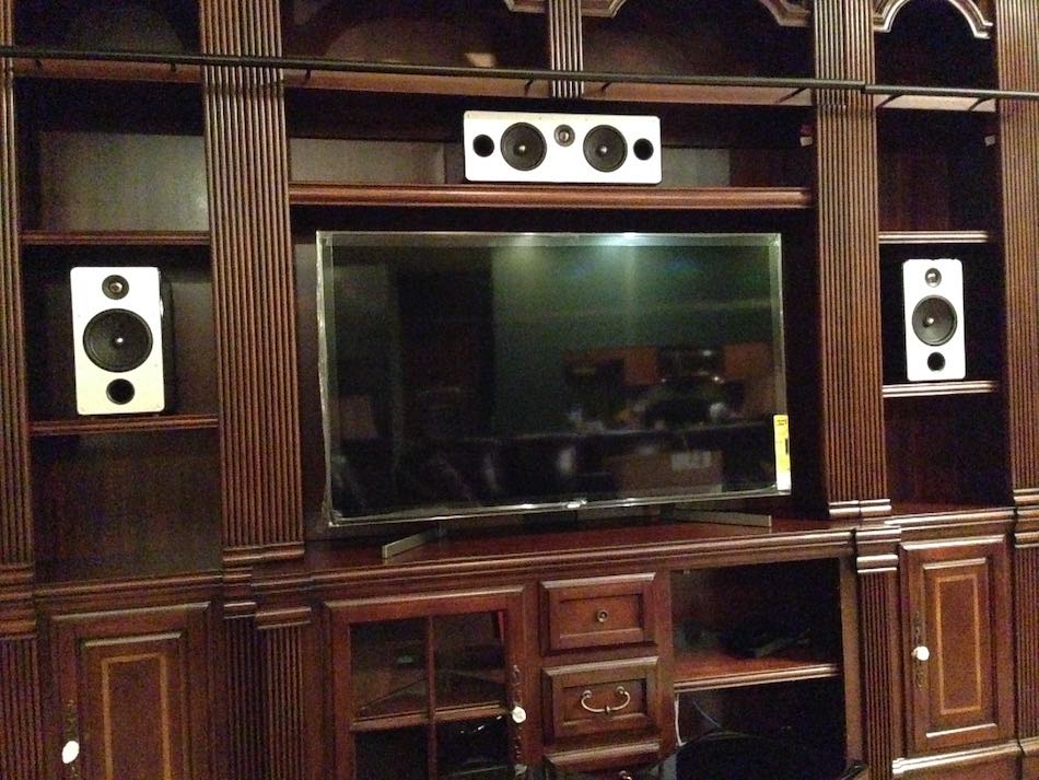 TV with Bookshelf Speakers