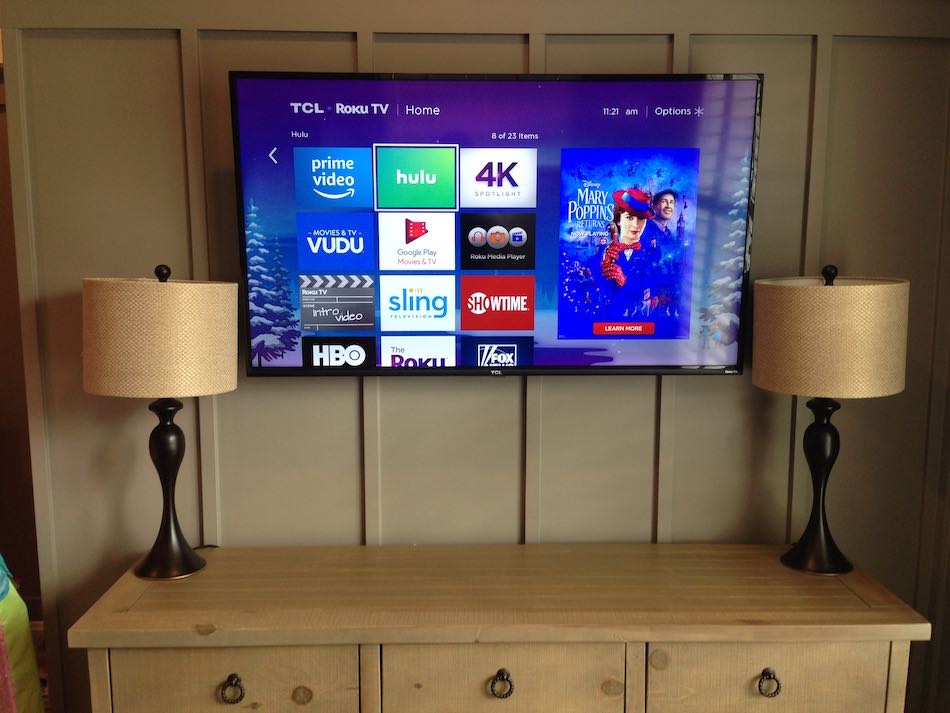 Small Mounted TV