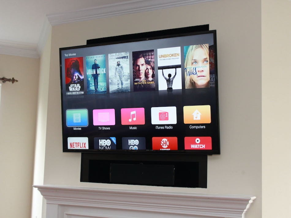 TV Over Fireplace