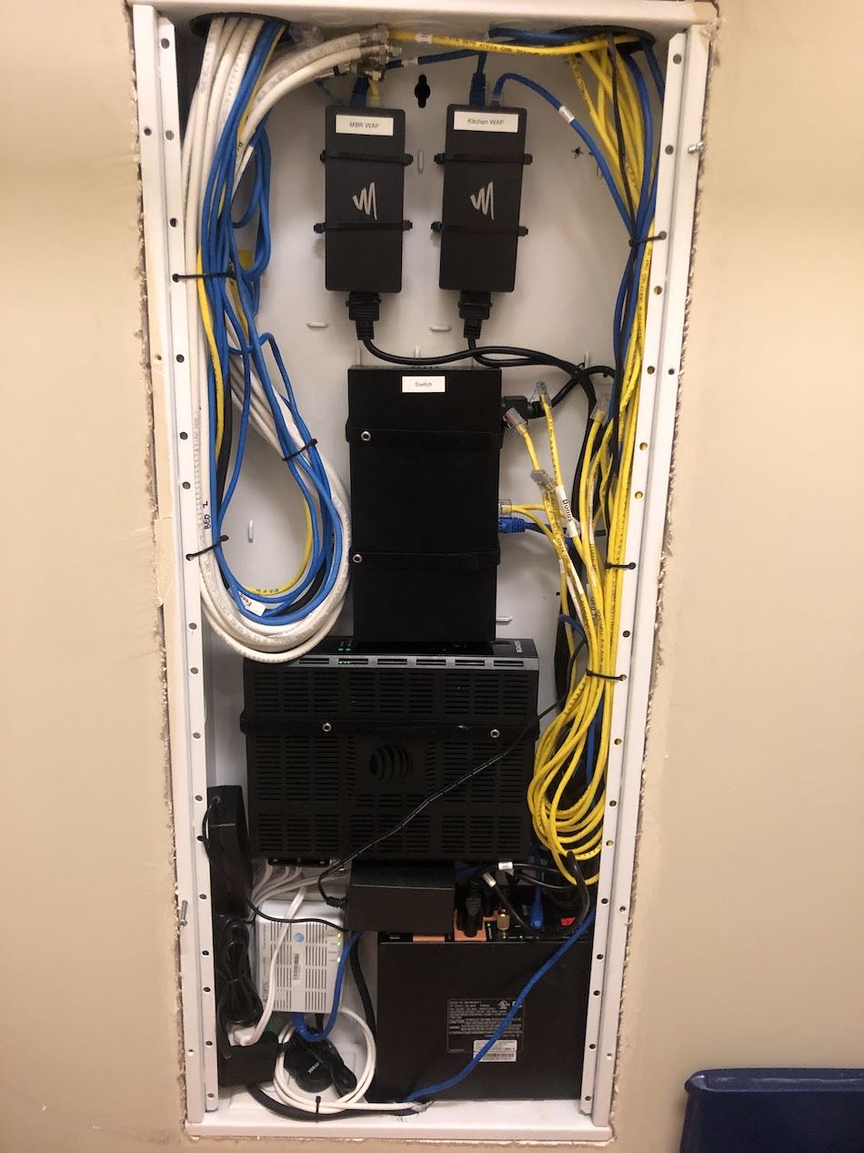 Organized Structured Wiring Panel